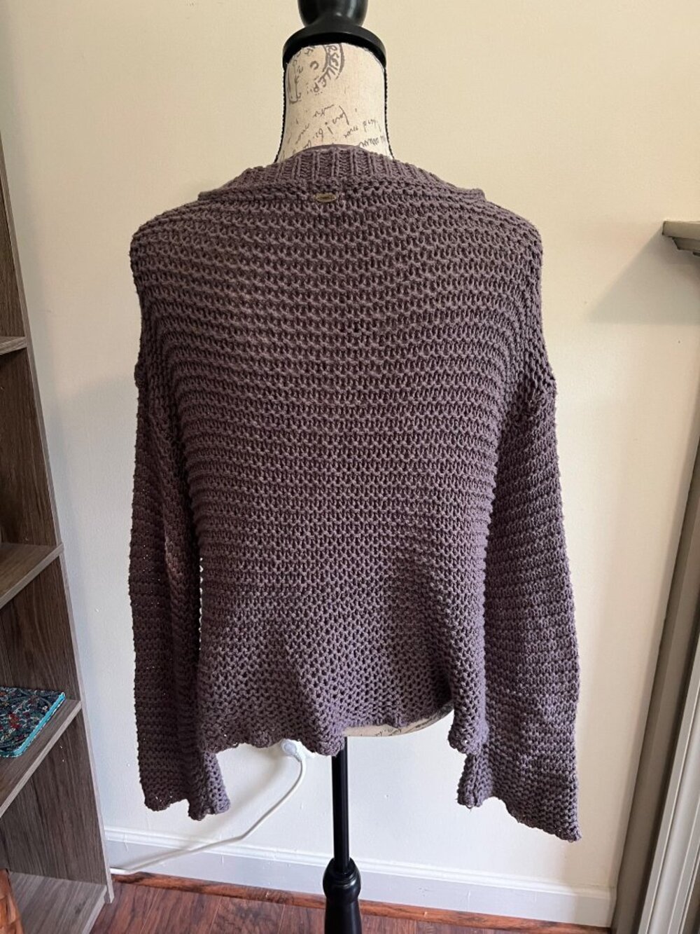 ONeill Oversized Knit VNeck Sweater Coastal Casual Lightweight Beachwear Brown S - Picture 5 of 10